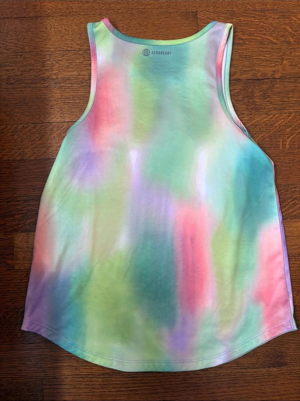 adidas Girls' Pastel Tie-Dye Tank Top - Green, Pink, Purple